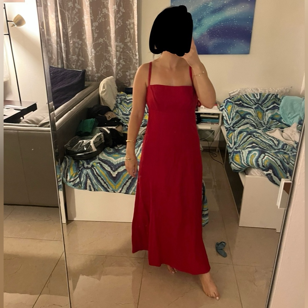 Reformation red dress